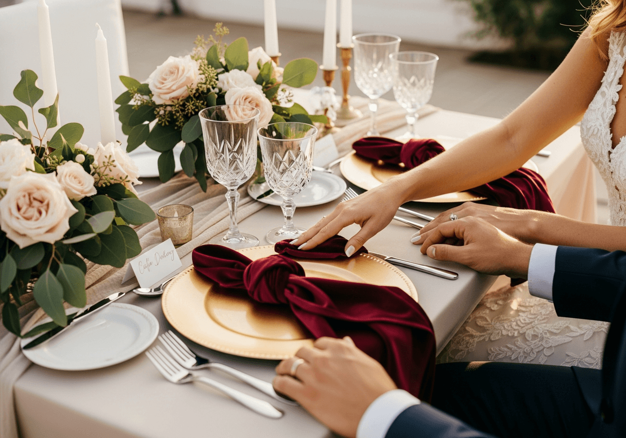 15 Elegant Velvet Wedding Napkin Ideas to Elevate Your Table