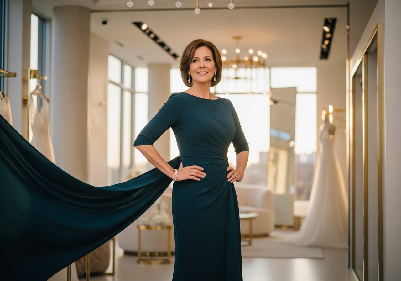 Featured image for 15 Modern Mother of the Bride Dresses That Are Chic