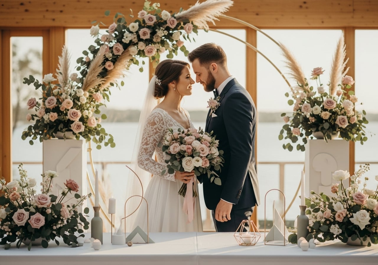 Featured image for Danish Pastel: 15 Scandi-Cool Wedding Decor Ideas