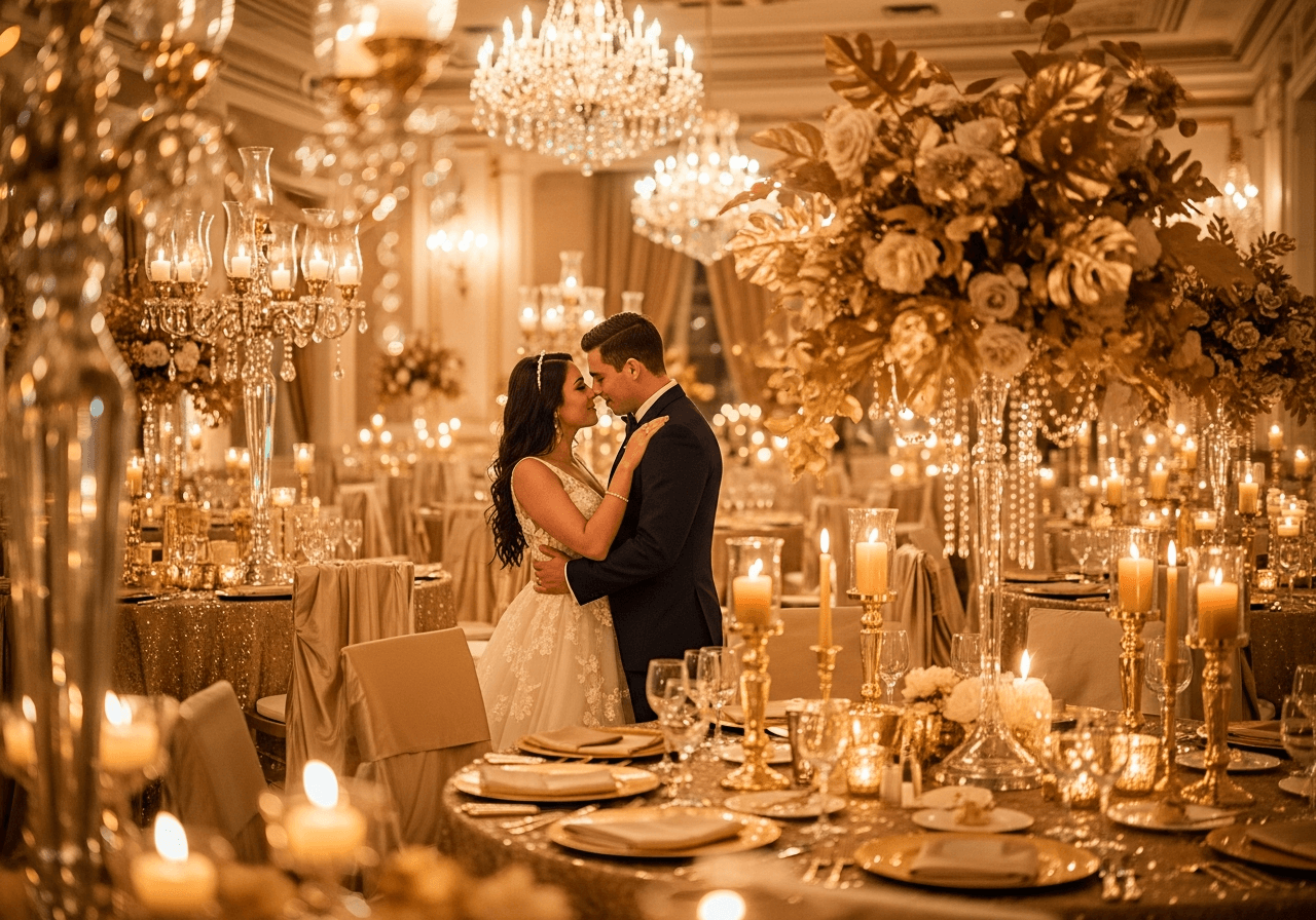 Gilded Glamour: 15 Sparkling Gold Wedding Decor Ideas for a Luxe Look